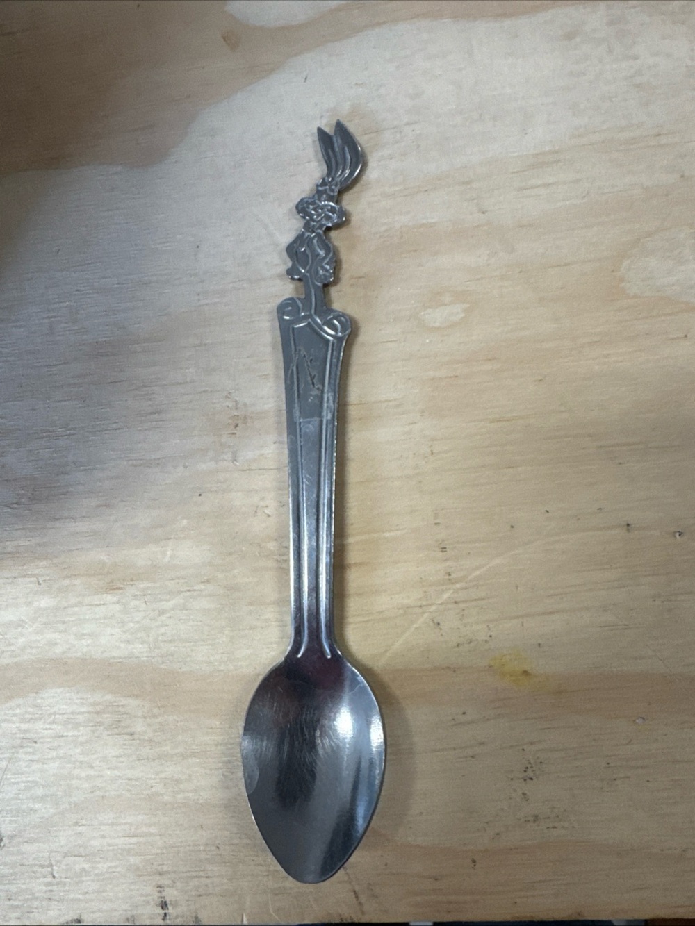 Decorative Bugs Bunny Spoon- Silver-Color Ornate Handle Serving Spoon- A1-37